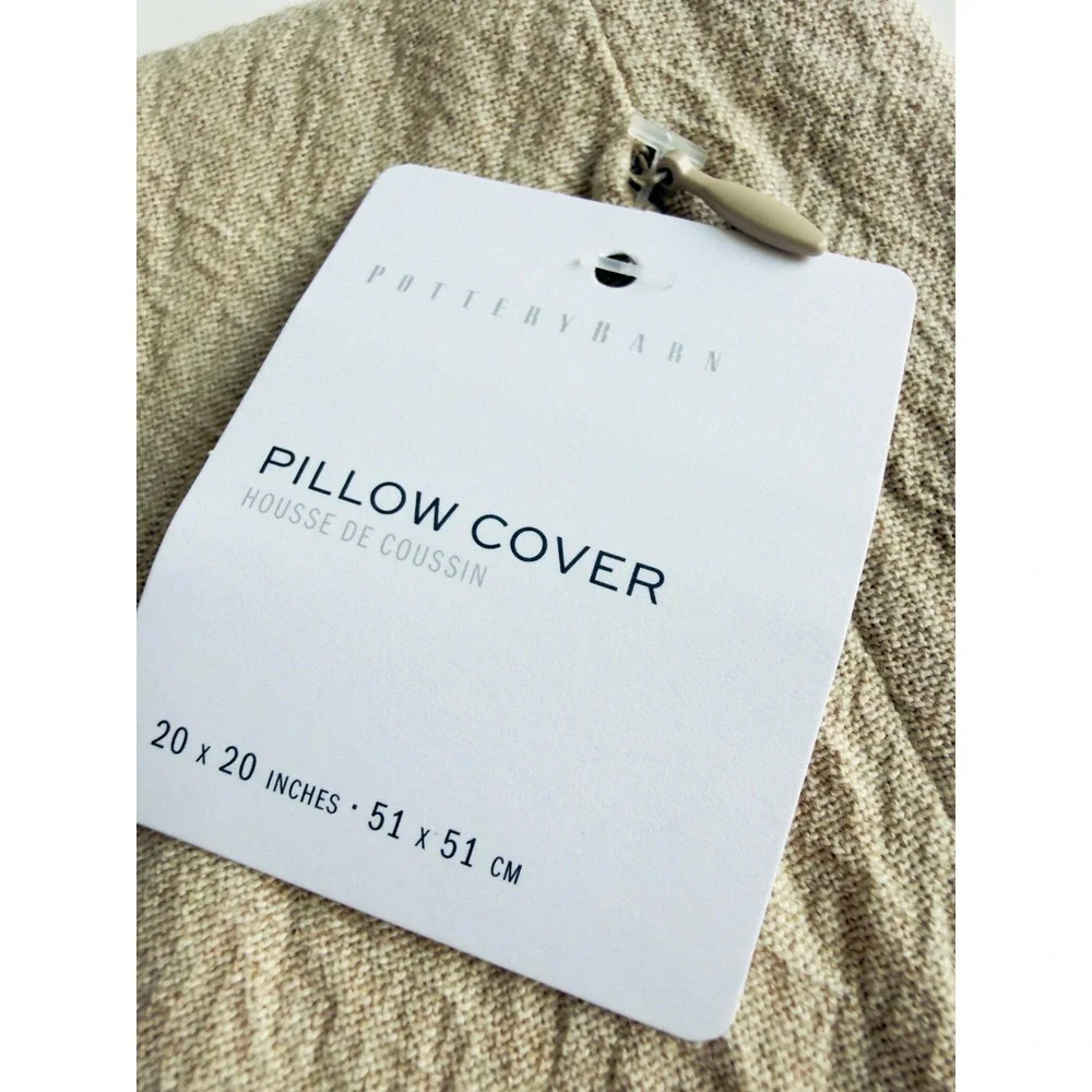 Pottery Barn Saige Embroidered Cotton/Linen 20